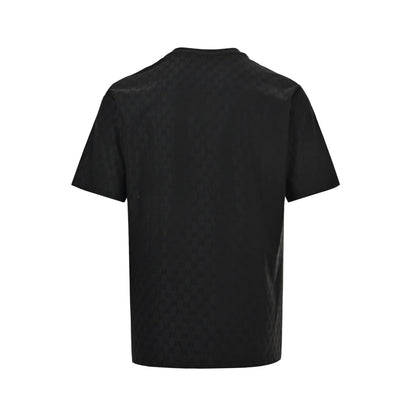 Gucci 26ss all over printed dark pattern old flower jacquard short sleeves