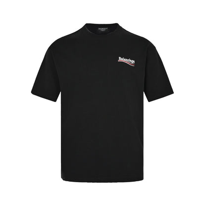 Balenciaga 22ss embroidered cola short sleeves
