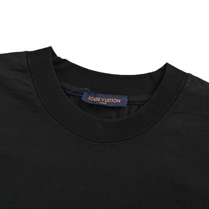 Louis Vuitton round neck short sleeves with sunflower embroidery on the back