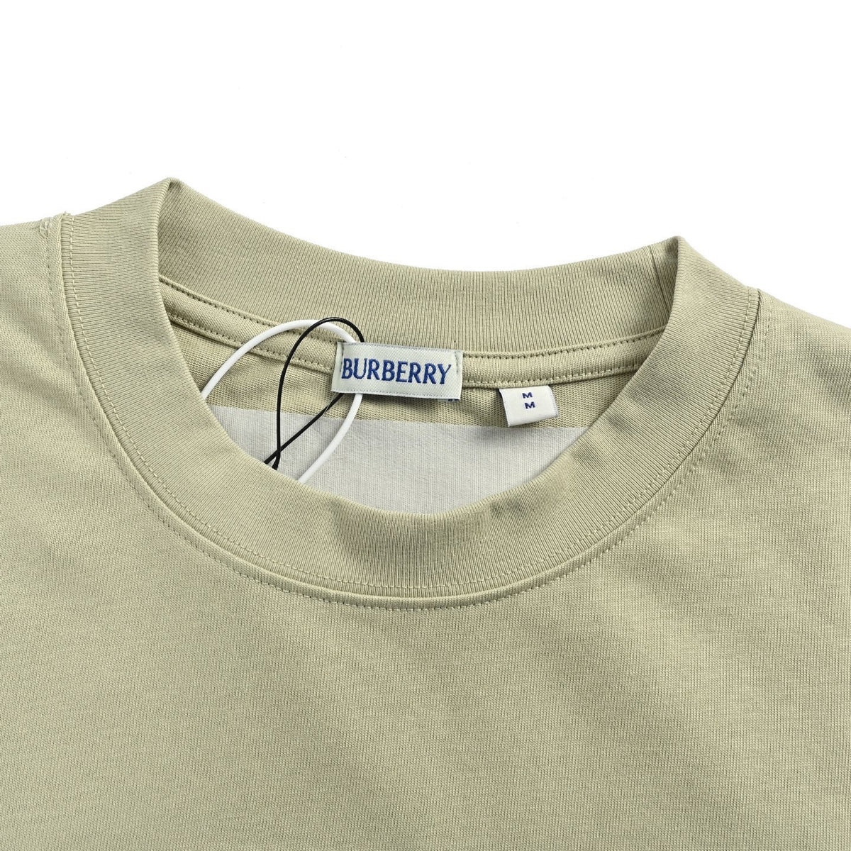 Burberry signature plaid letter embroidered short sleeves on the back