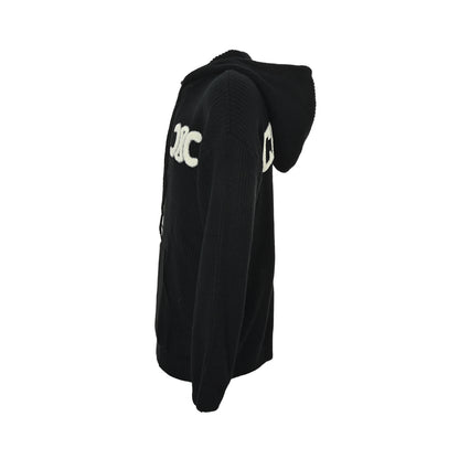 Celine Arc de Triomphe back letters towel embroidered hooded sweater