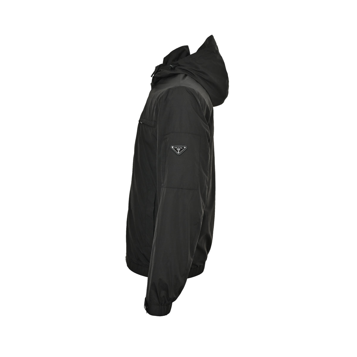 Prada chest arm zipper pocket hooded thin coat