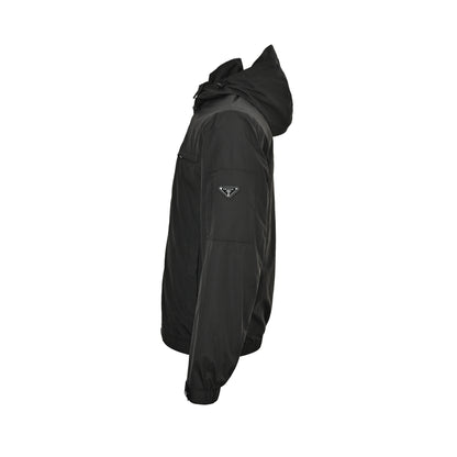 Prada chest arm zipper pocket hooded thin coat