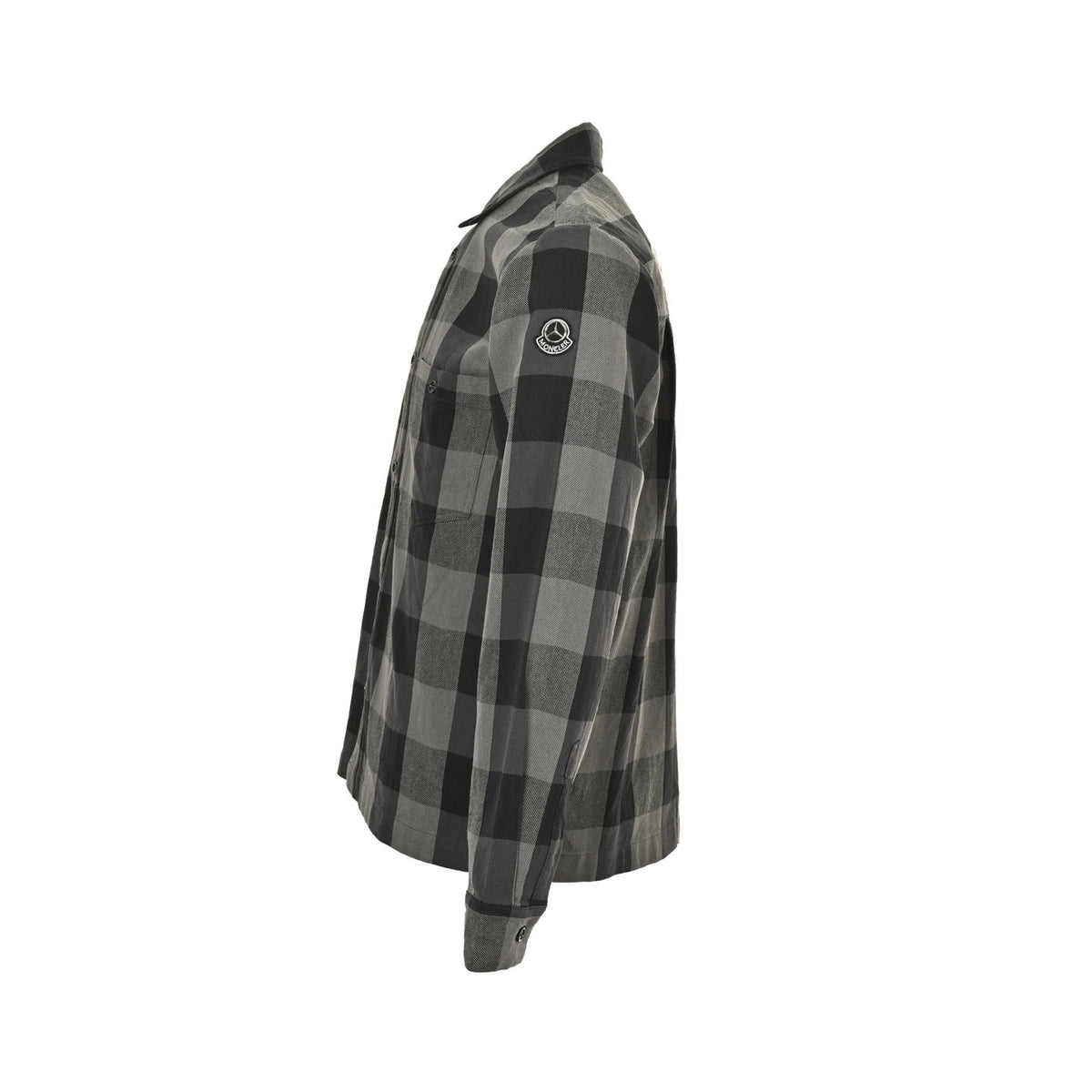 Moncler/Mask 25Fw Mercedes-Benz joint plaid shirt