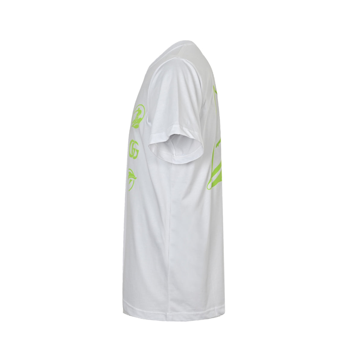 Gucci 25ss surf fluorescent green suede printed short sleeves