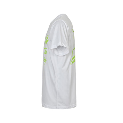 Gucci 25ss surf fluorescent green suede printed short sleeves