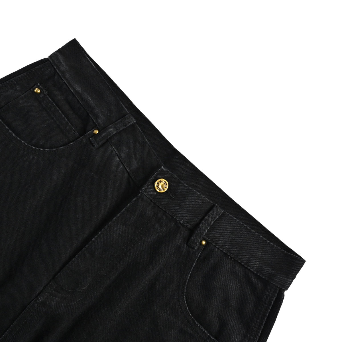 Louis Vuitton presbyopic embossed denim shorts
