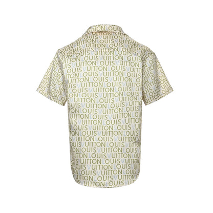 Louis Vuitton full-print letter set short-sleeved shirt