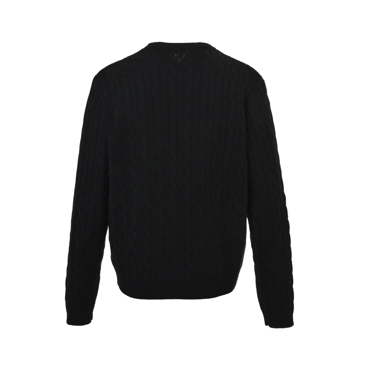 Loewe/Luoyiwei Anagram gold label embroidered cable sweater cardigan