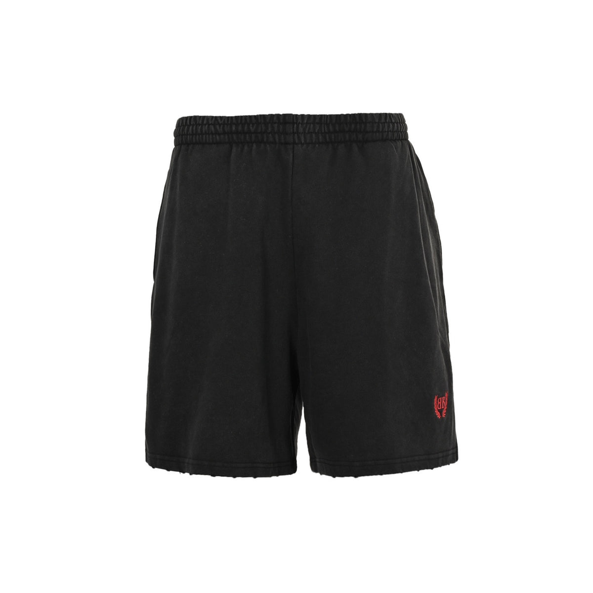 Balenciaga/Balanciaga 25ss wheat double B red label embroidered washed shorts