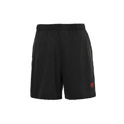 Balenciaga/Balanciaga 25ss wheat double B red label embroidered washed shorts
