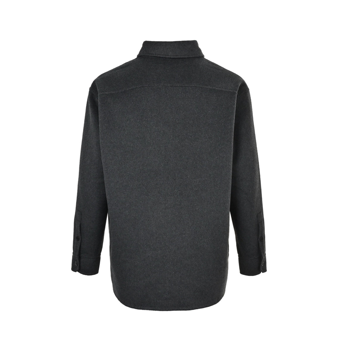 Loewe/Luo Yiwei leather pocket wool coat