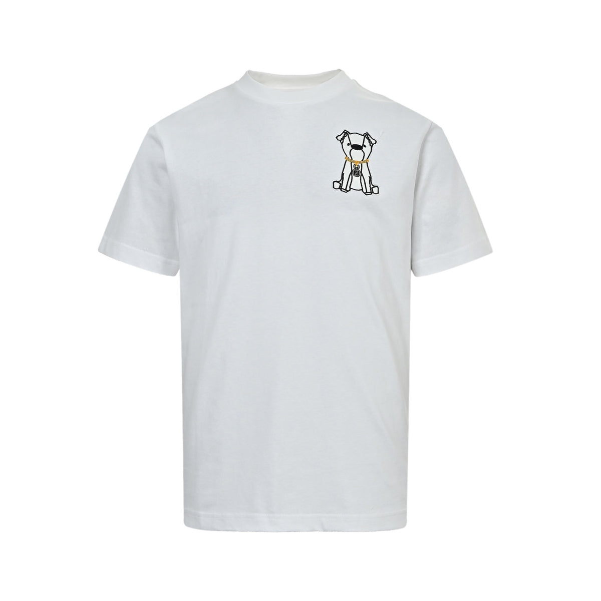 Fendi French Bulldog Puppy Embroidered Short Sleeve