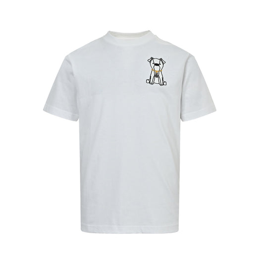 Fendi French Bulldog Puppy Embroidered Short Sleeve