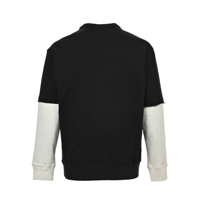 Gucci 24Fw embroidered letter logo stitching fake two-piece sweatshirt