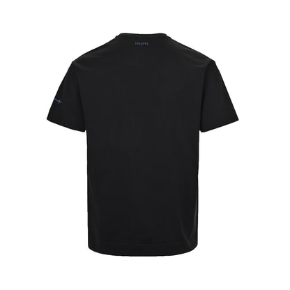 GIVENCHY 25ss rhinestone cat eye embroidered short sleeves
