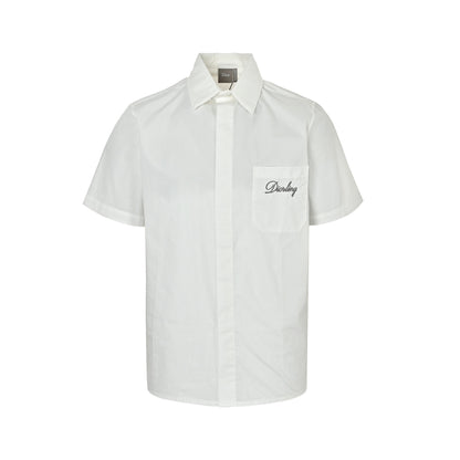 Dior pocket signature embroidered short-sleeved shirt