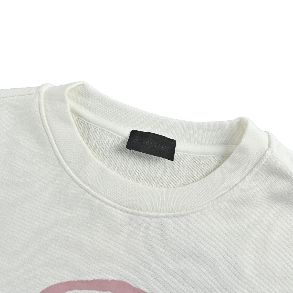 Moncler/Mask Foam Large Logo Printed Round Neck Sweatshirt
