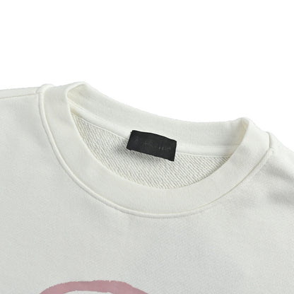 Moncler/Mask Foam Large Logo Printed Round Neck Sweatshirt