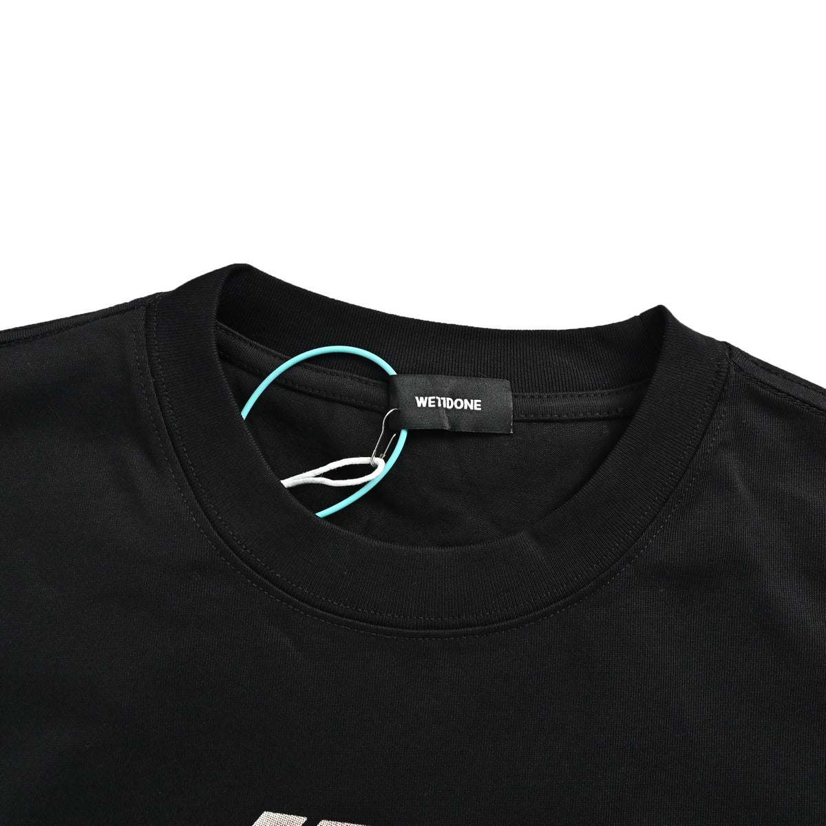 We11 Done colorful gradient barrage letter printed short sleeves
