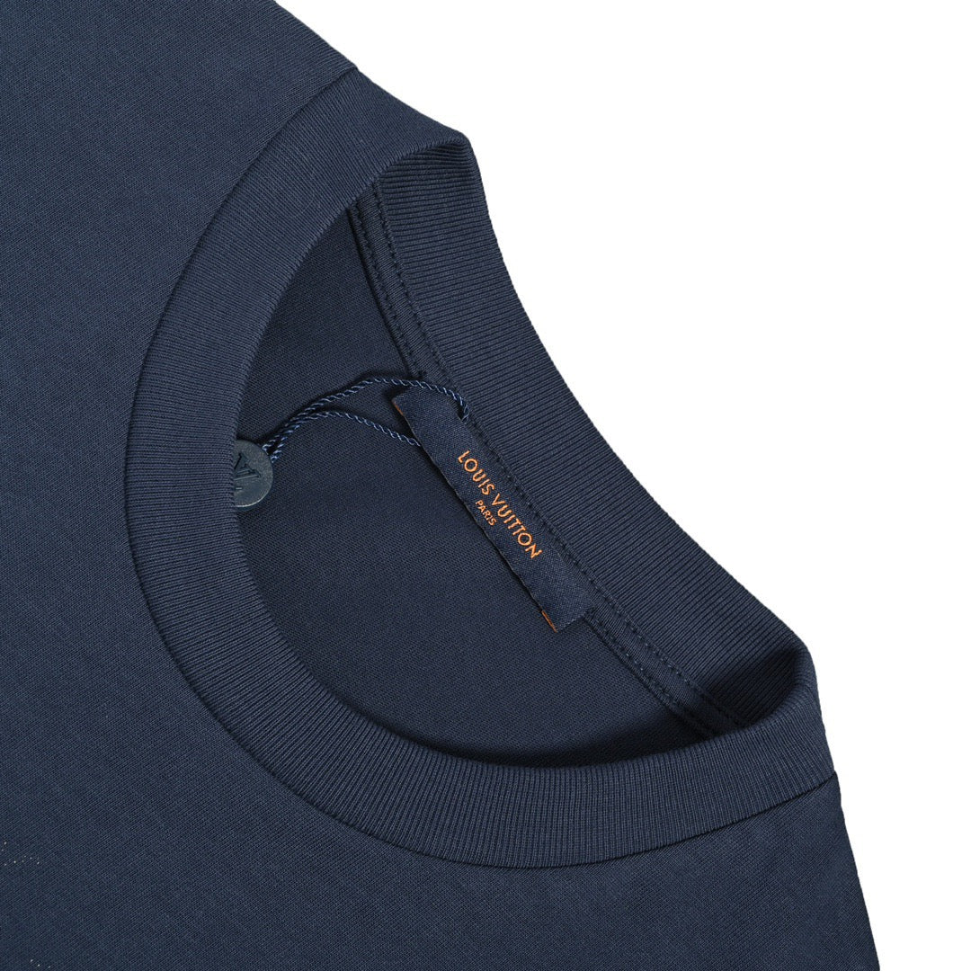 Louis Vuitton 22ss gradient all-over presbyopia printed short sleeves