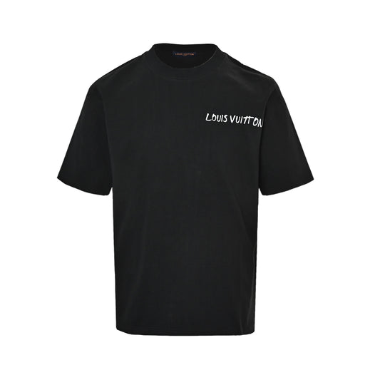 Louis Vuitton short sleeves with slogan printed letters on the chest