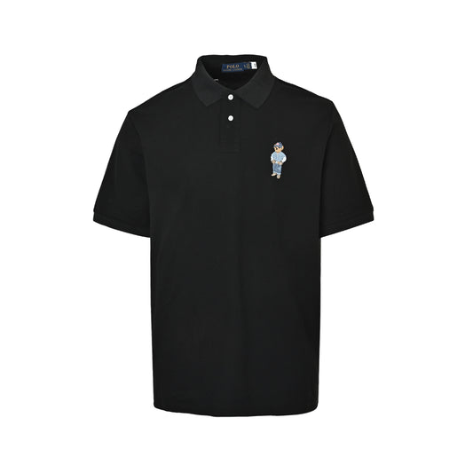 RalphLauren/Ralph Lauren Cartoon Bear Embroidered Polo Short Sleeve