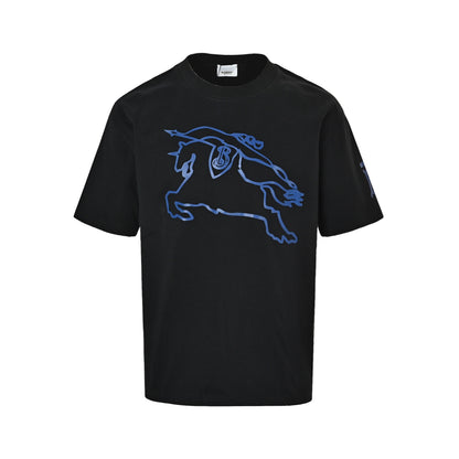 Burberry hollow war horse print short sleeves