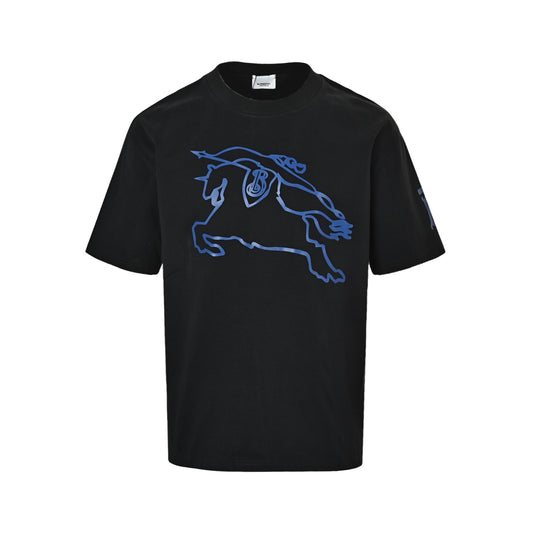 Burberry hollow war horse print short sleeves
