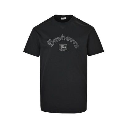 Burberry war horse logo letter embroidered short sleeves