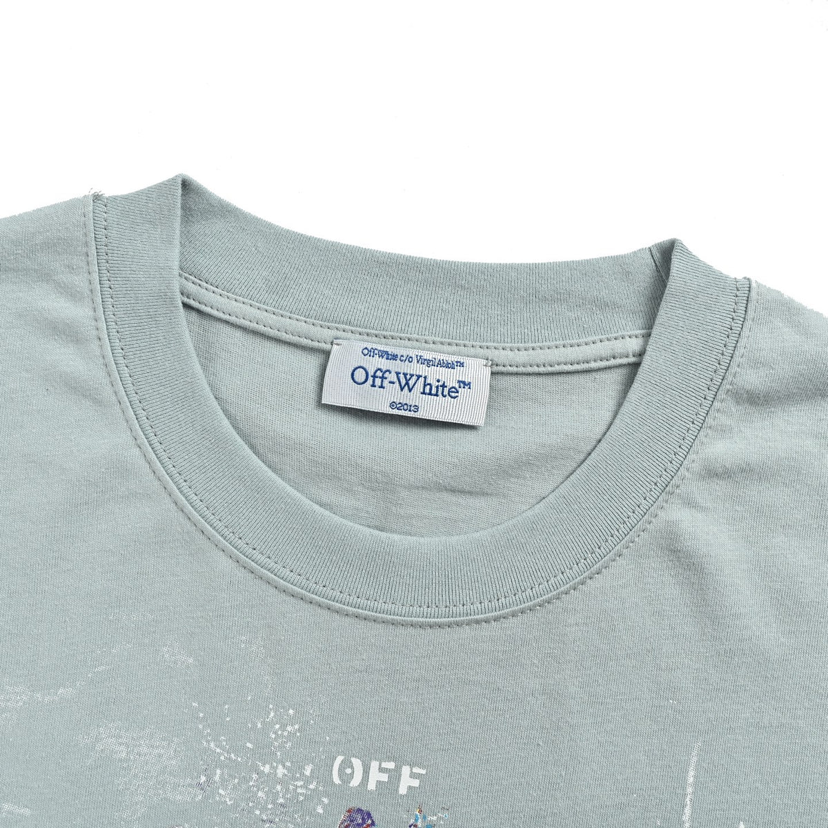 OFF WHITE C/O VIRGIL 17ss starry sky fireworks splash ink arrow print short sleeves