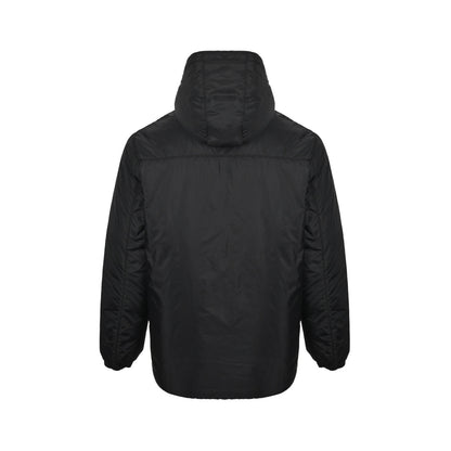 Prada triangle logo regenerated nylon hooded down jacket