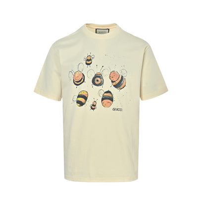 Gucci 26ss fun cartoon print short sleeves