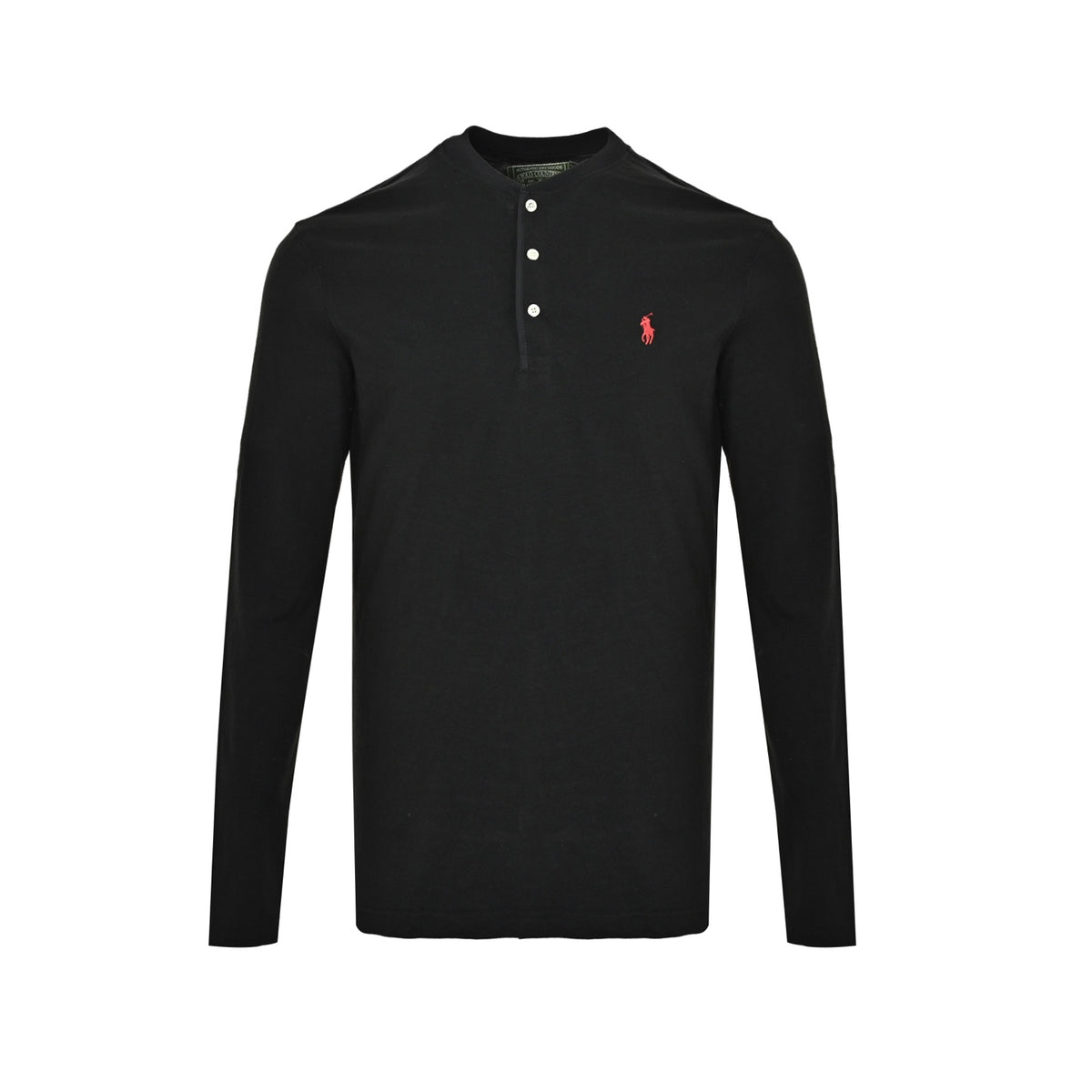 Ralph Lauren pony mark Henry collar long-sleeved T-shirt