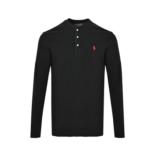 Ralph Lauren pony mark Henry collar long-sleeved T-shirt