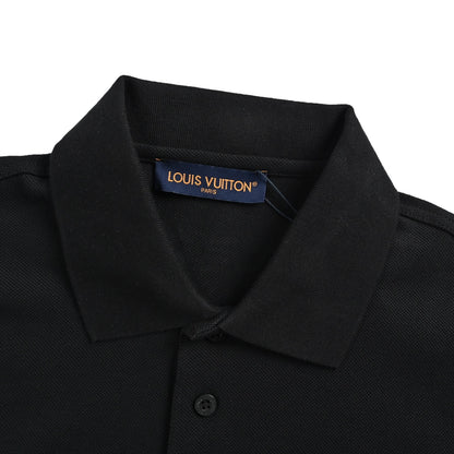 LouisVuitton/Louis Vuitton embroidered signature Polo short sleeves