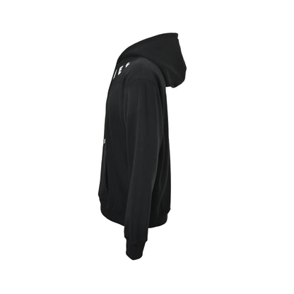 Chanel 25Fw collar letter print hooded sweatshirt