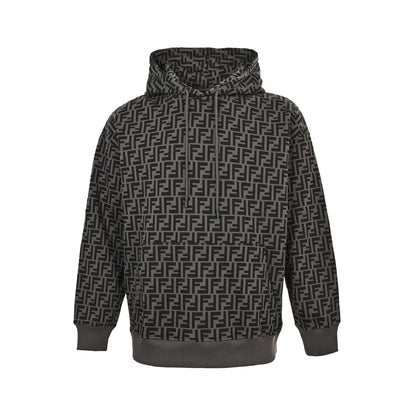 Fendi FF element full-print logo suit hooded sweatshirt