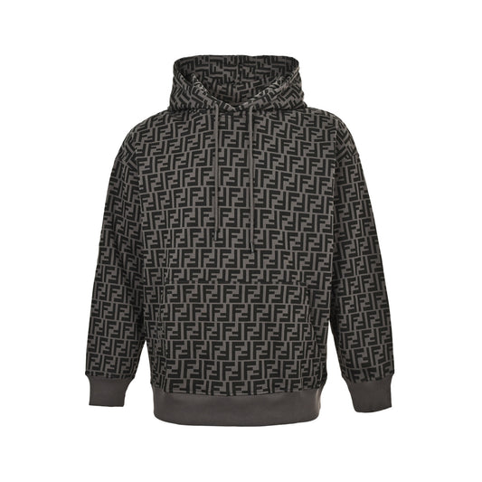 Fendi FF element full-print logo suit hooded sweatshirt