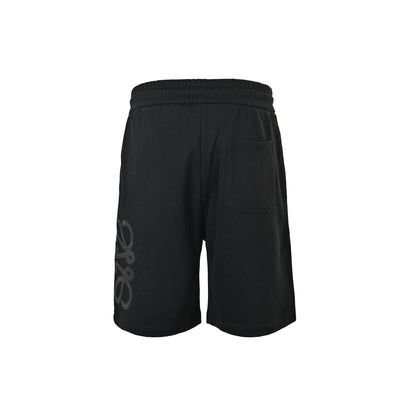 Loewe/Luo Yiwei dark pattern leather shorts