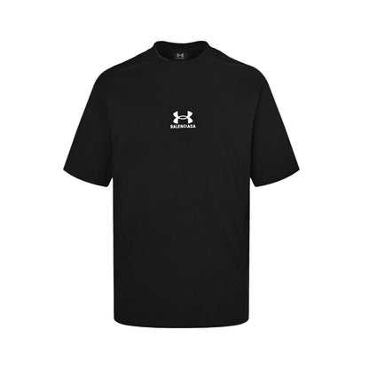 Balenciaga 24ss Under Armor joint embroidered logo short sleeves