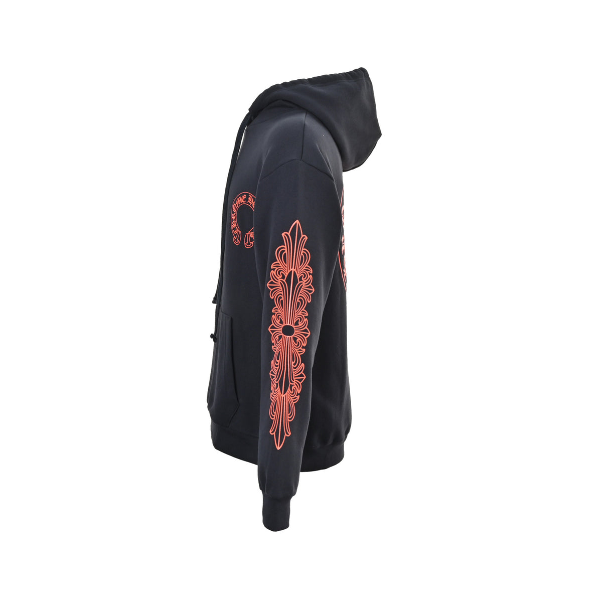 Chrome Hearts/Chrome Heart 25Fw Navy Red Sanskrit Scroll Hooded Sweatshirt