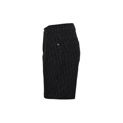 Dior 25ss Year of the Snake limited edition flocked presbyopia embroidered suit denim shorts
