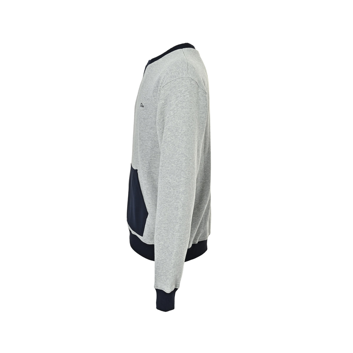 Dior contrast pocket mixed pattern embroidered crew neck sweatshirt