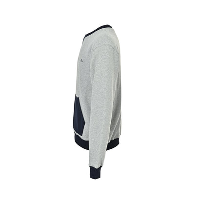 Dior contrast pocket mixed pattern embroidered crew neck sweatshirt