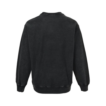 Supreme cracked BOX printed washed crew neck sweatshirt