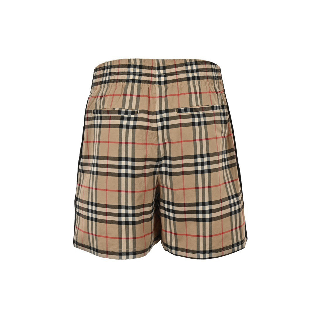 Burberry classic black webbing plaid shorts