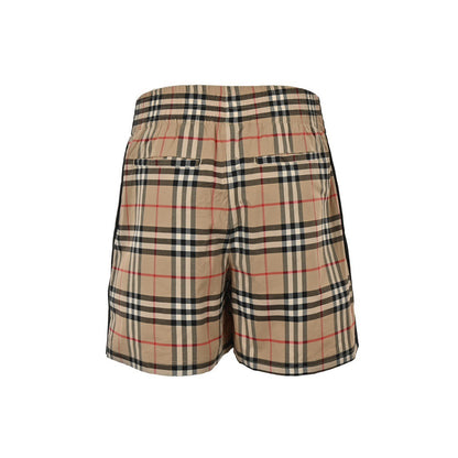 Burberry classic black webbing plaid shorts
