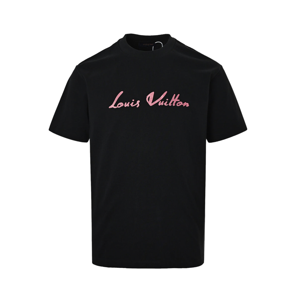 LouisVuitton/Louis Vuitton multi-layer logo pink letter short sleeves