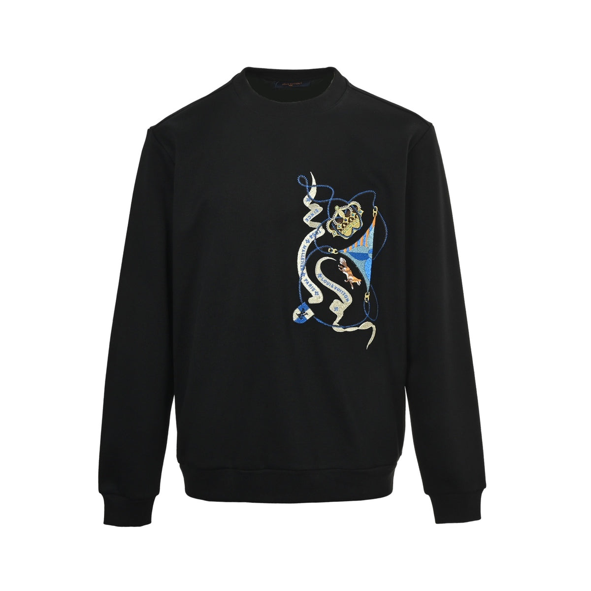 Louis Vuitton crown embroidered crew neck sweatshirt